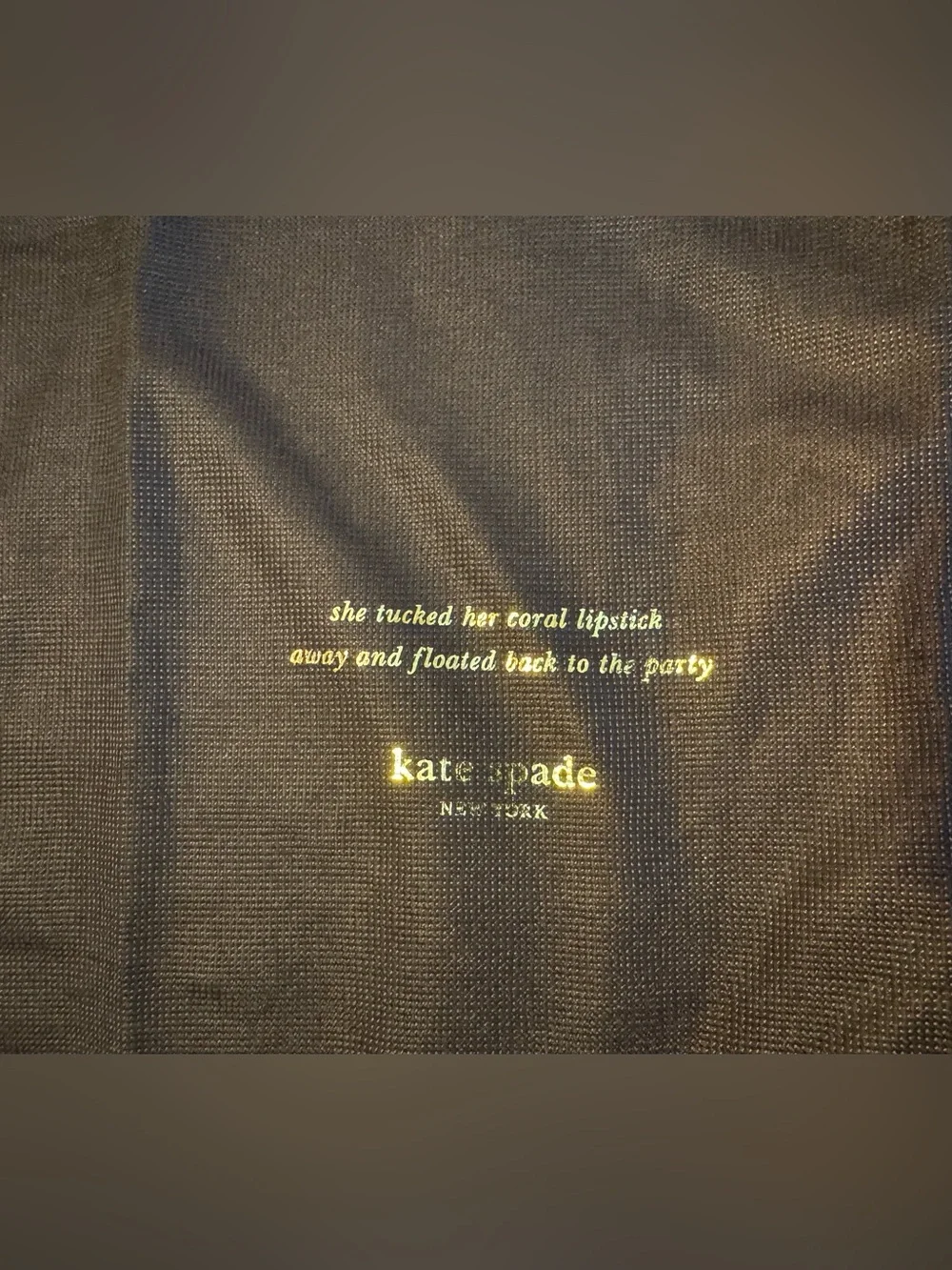 kate spade dust bag